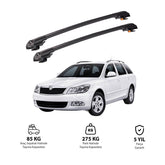 SKODA OCTAVIA 2004-2012 TRX1 Thunder Carrier Barres transversales pour galerie de toit de voiture, 2 barres